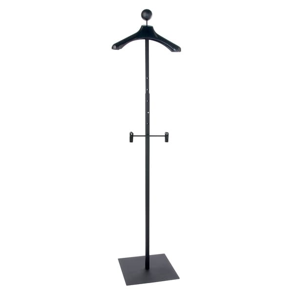 Econoco - MAUF1/MAB - Matte Men's Black Floor Standing Costumer with Display Hanger Sold in Pack of 1