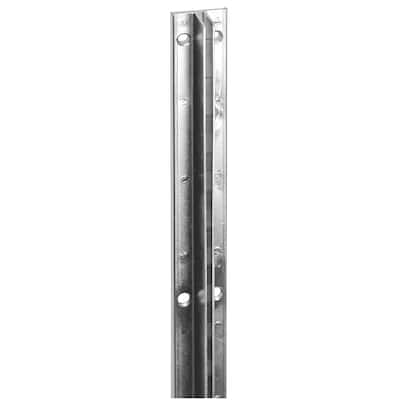 Econoco - SSRBZ8 - 8' Black Heavy Duty Line Recessed Slotted Standard for Slatwall Sold in Pack of 5