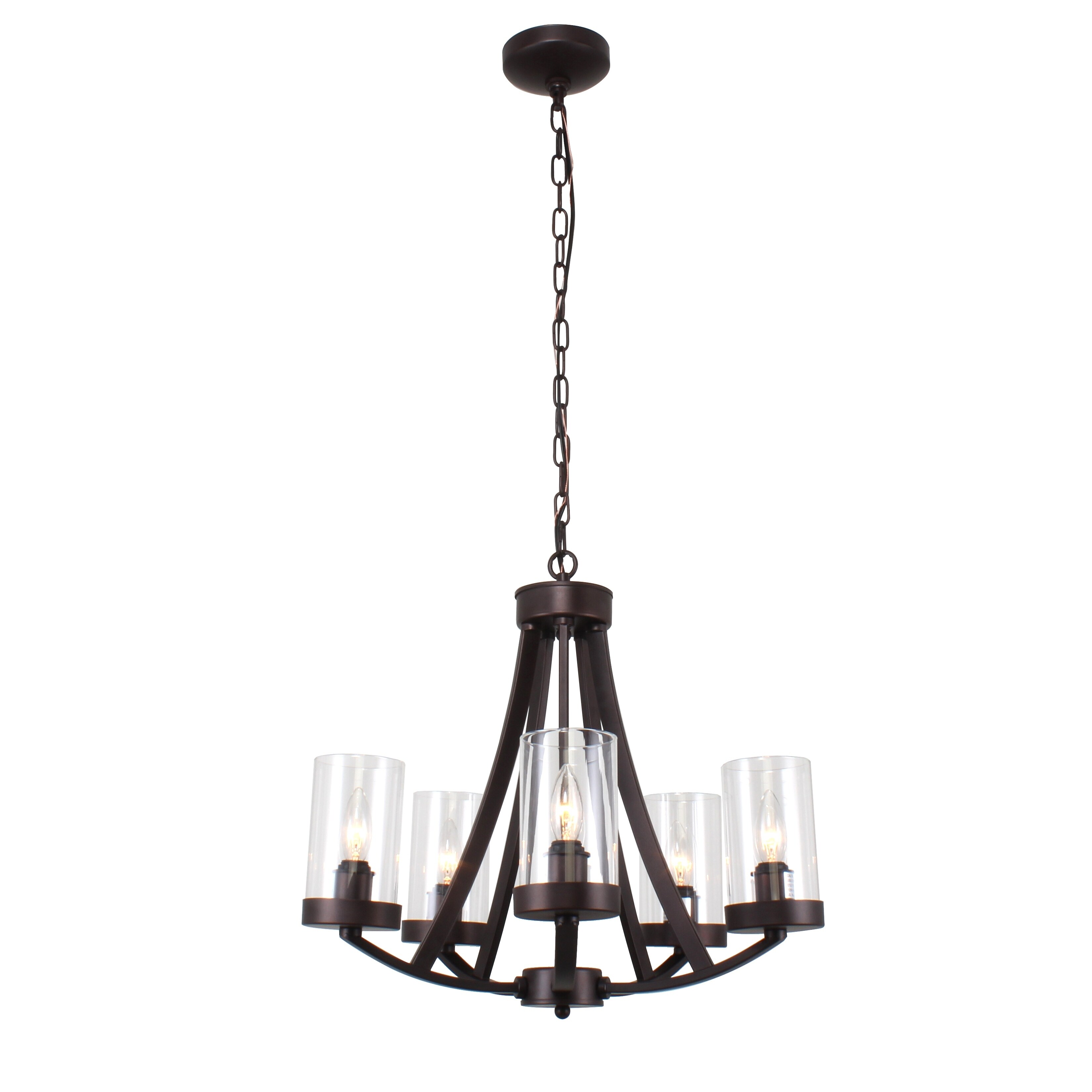 Chloe Transitional 5-light Oil Rubbed Bronze Chandelier - Chandeliers For Bedrooms by Overstock.com