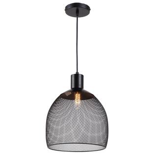 Transitional 1-light Black Pendant