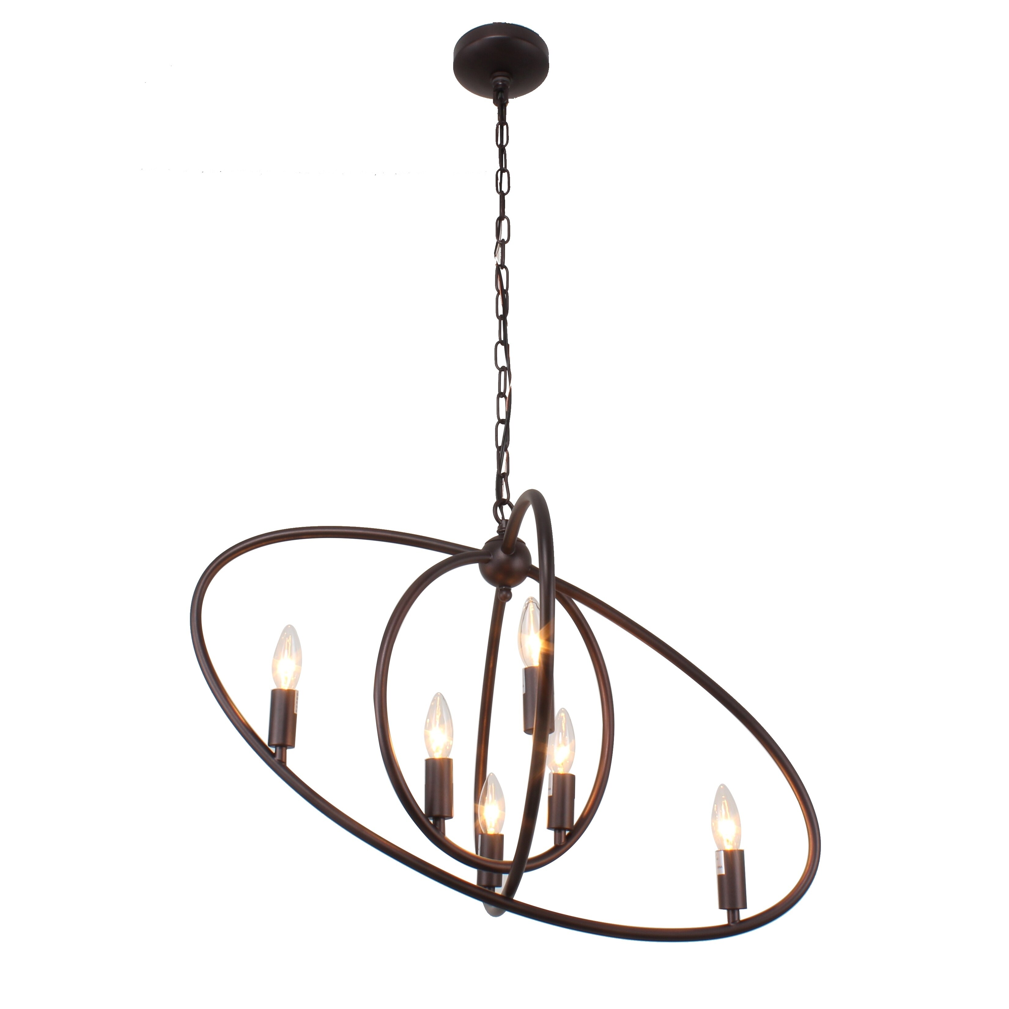 6-light Oil Rubbed Bronze Chandelier - Chandeliers For Bedrooms by Overstock.com