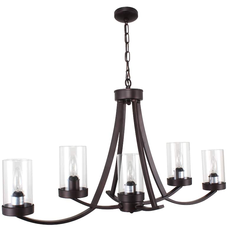 5-light Oil Rubbed Bronze Chandelier