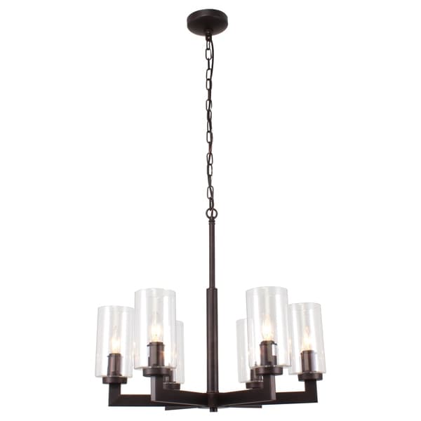 6 light oil rubbed bronze chandelier