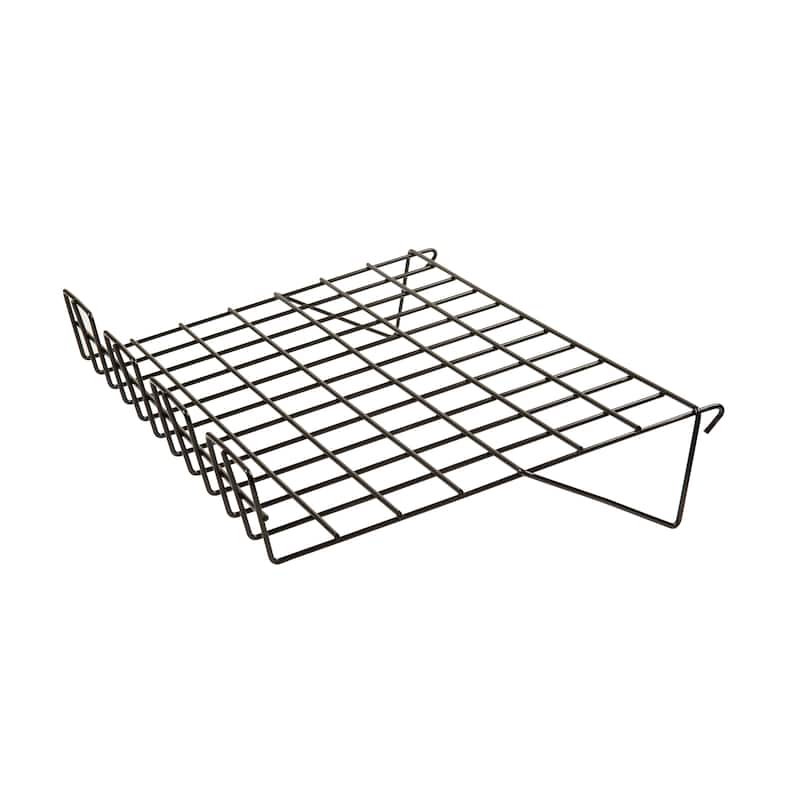 Econoco - BLK/SL22 Black Sloping Shelf with 3" Lip, 14" Deep x 22-1/2" Long - Pack of 6