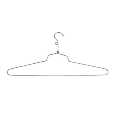 Econoco - SLD/19-LH - 19" Chrome Blouse or Dress Hanger with Loop Hook Sold in Pack of 100