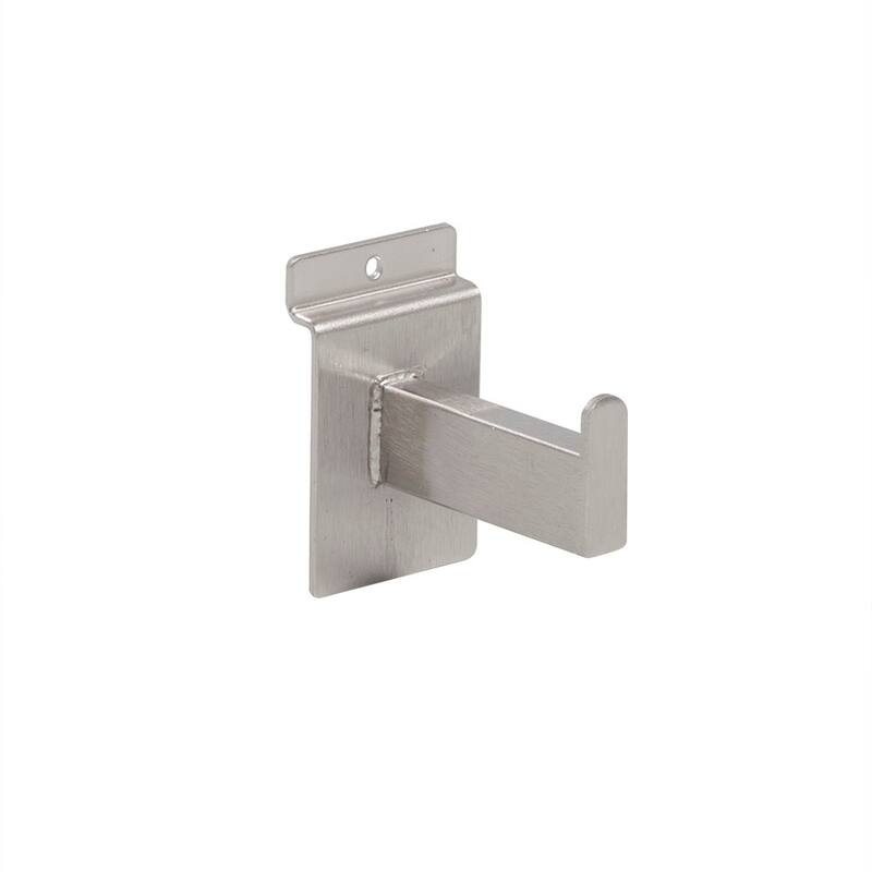 Econoco - BQRW3SN 3" Faceout for Slatwall in Satin Nickel. Pack of 24