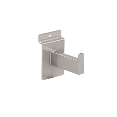 Econoco - BQRW3SN 3" Faceout for Slatwall in Satin Nickel. Pack of 24