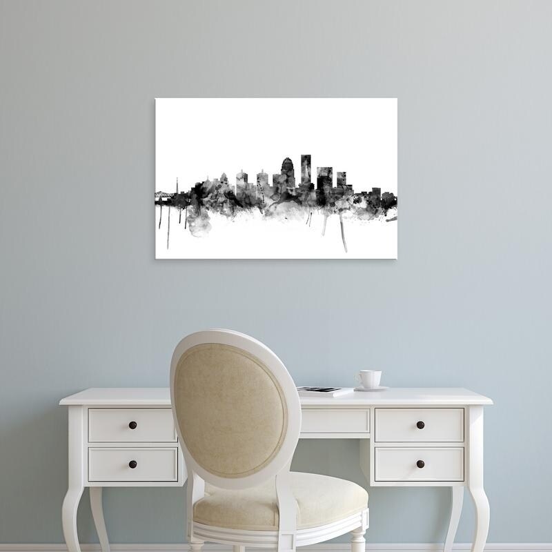 Louisville, Kentucky at Twilight Skyline Panoramic Art Print