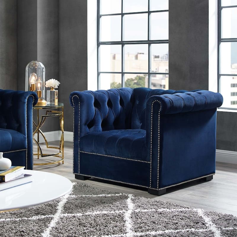 Performance Velvet Armchair