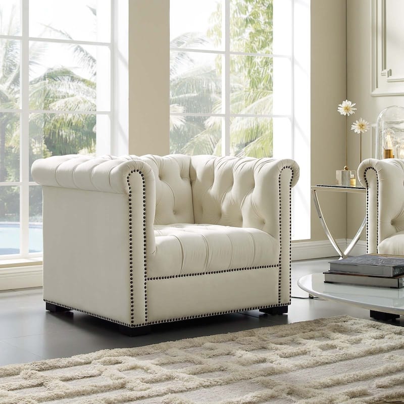 Performance Velvet Armchair