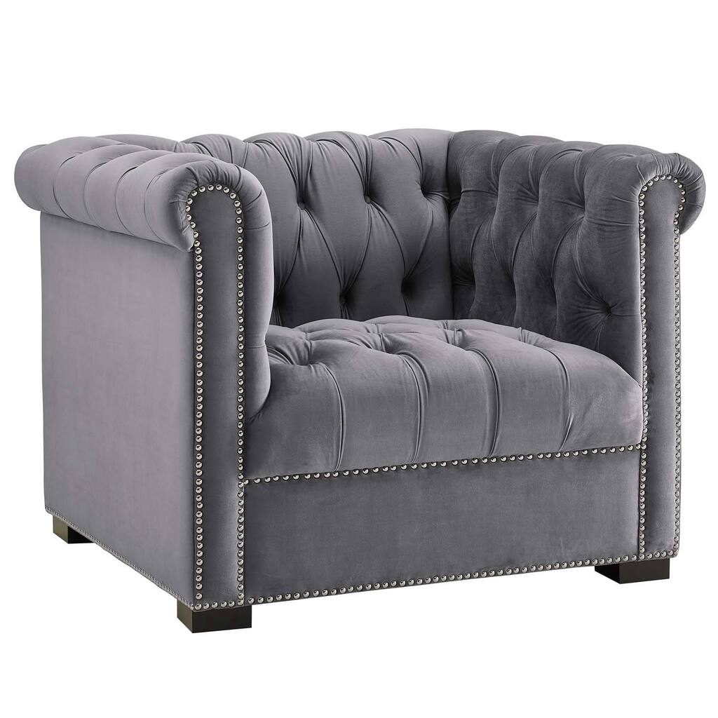 Performance Velvet Armchair