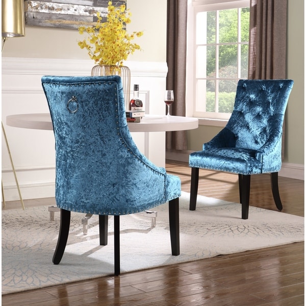 bernyce velvet upholstered dining chair