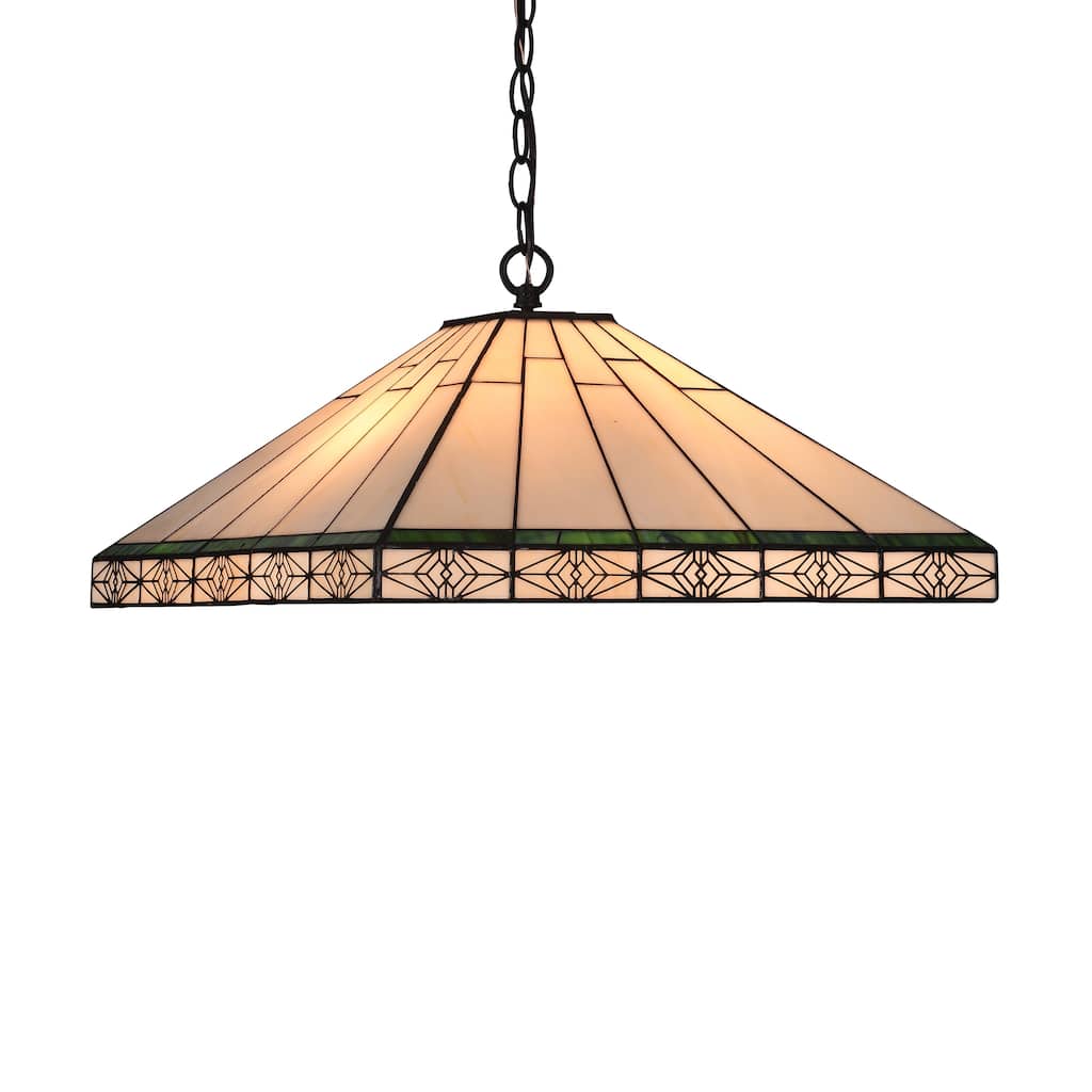 2-light Tiffany Blackish Bronze Pendant