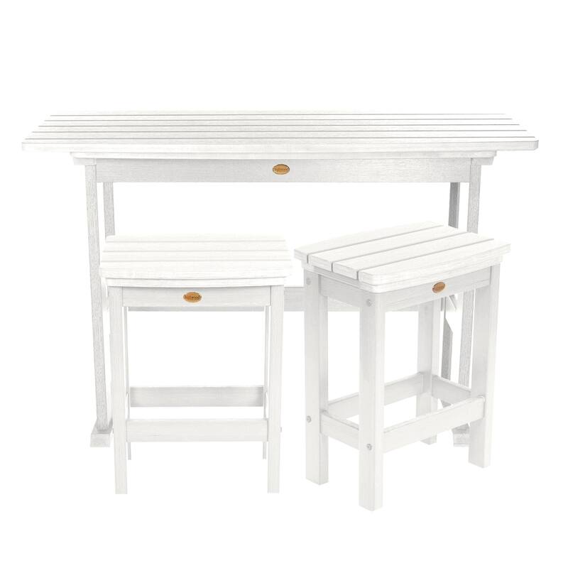 HIGHWOOD Lehigh 3-Piece Counter Height Balcony Set - White