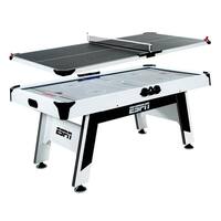 ESPN 72 Inch Air Hockey and Table Tennis Table - Black