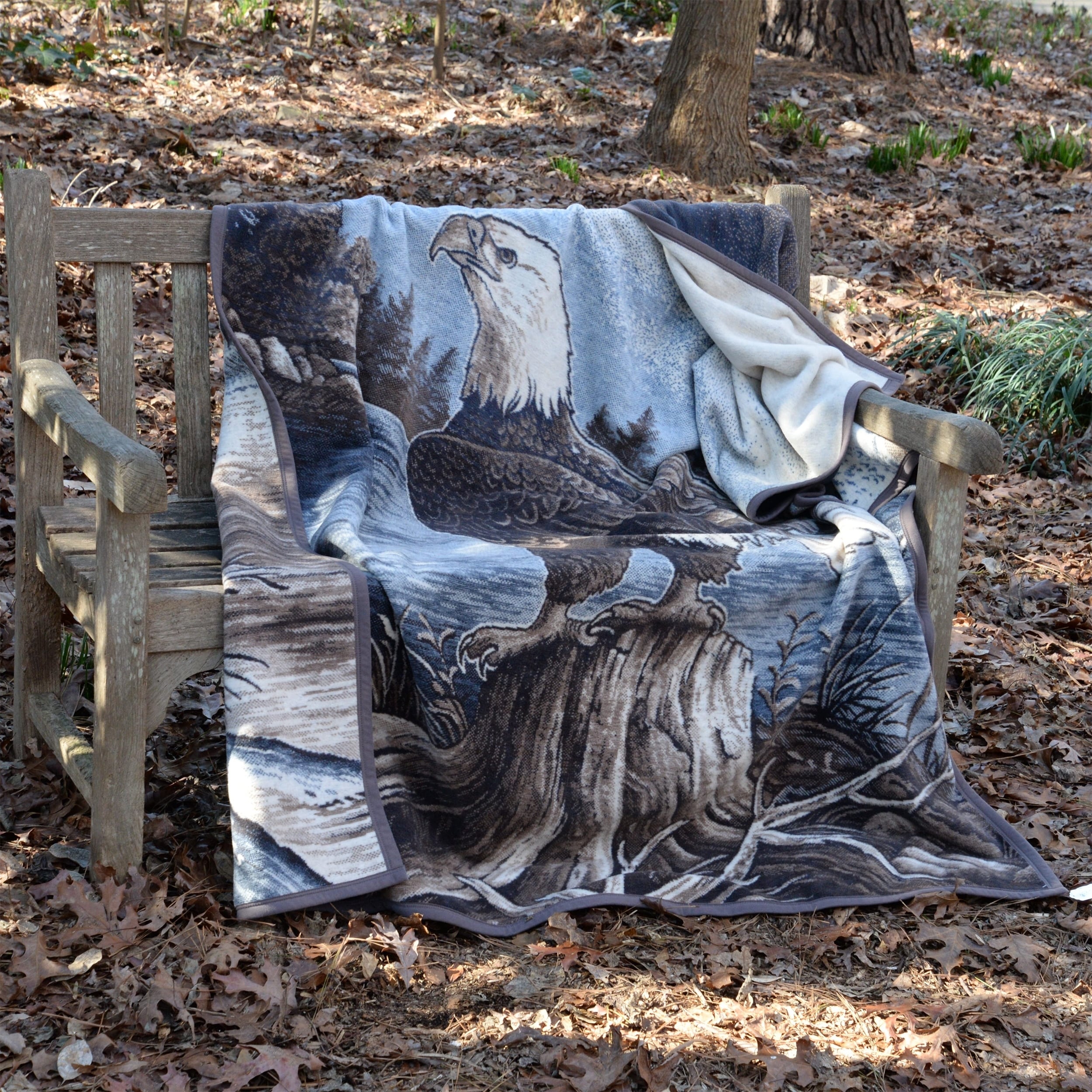 Ibena Sorrento Eagle Throw Blanket Overstock 22898326