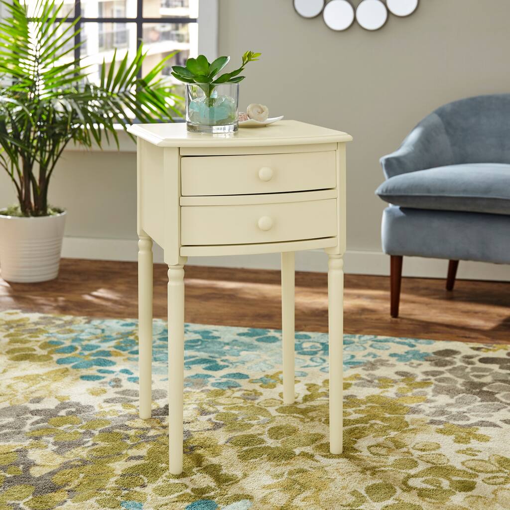 Davelon Tall Farmhouse Accent Table with Storage