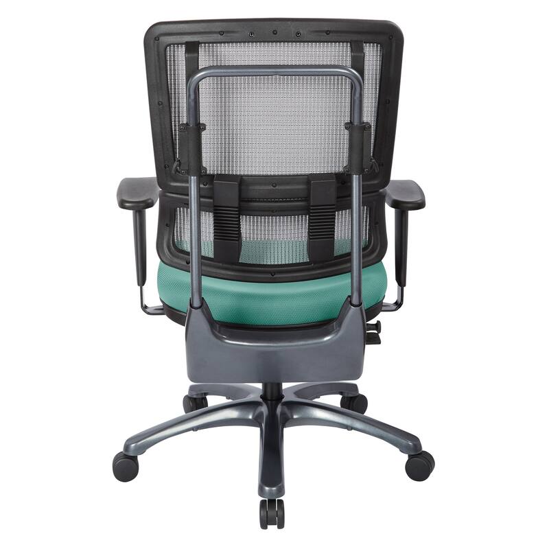 ProLine Vertical Grey Mesh Office Chair with Titanium Base