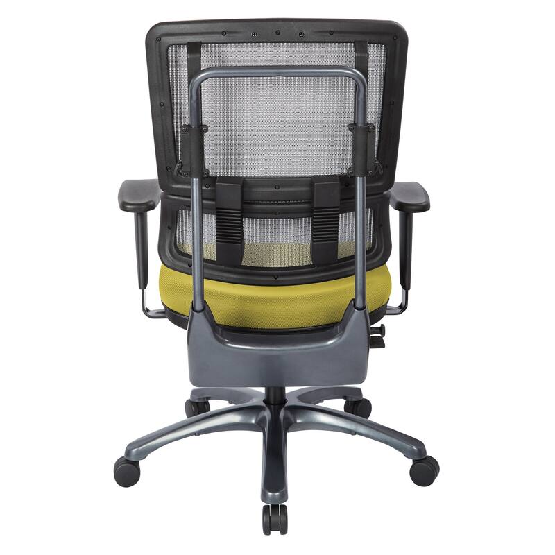 ProLine Vertical Grey Mesh Office Chair with Titanium Base