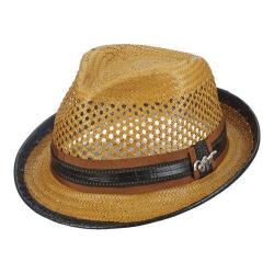 Men's Santana by Carlos Santana Vented Toyo Fedora SAN06 Honey