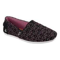 Women's Skechers BOBS Plush Cats Meow Alpargata Black/Pink. Opens flyout.
