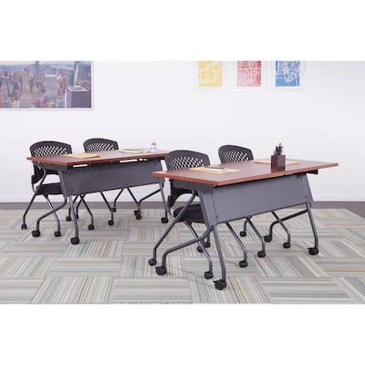 Flip-Top Training Table 60 x 24 with Titanium Frame