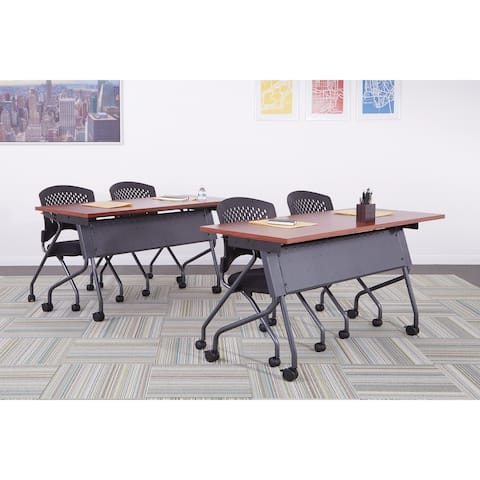 Flip-Top Training Table 60 x 24 with Titanium Frame