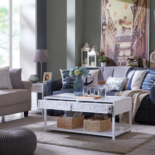 Harper Blvd Dousdel Faux Stone Cocktail Table