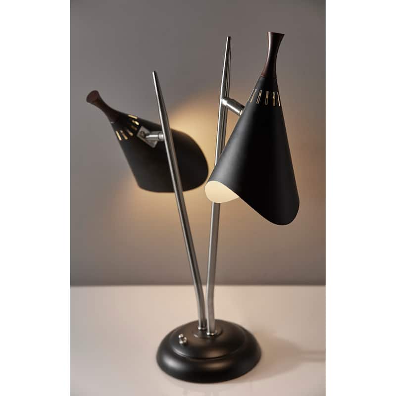 Adesso Draper Black Desk Lamp