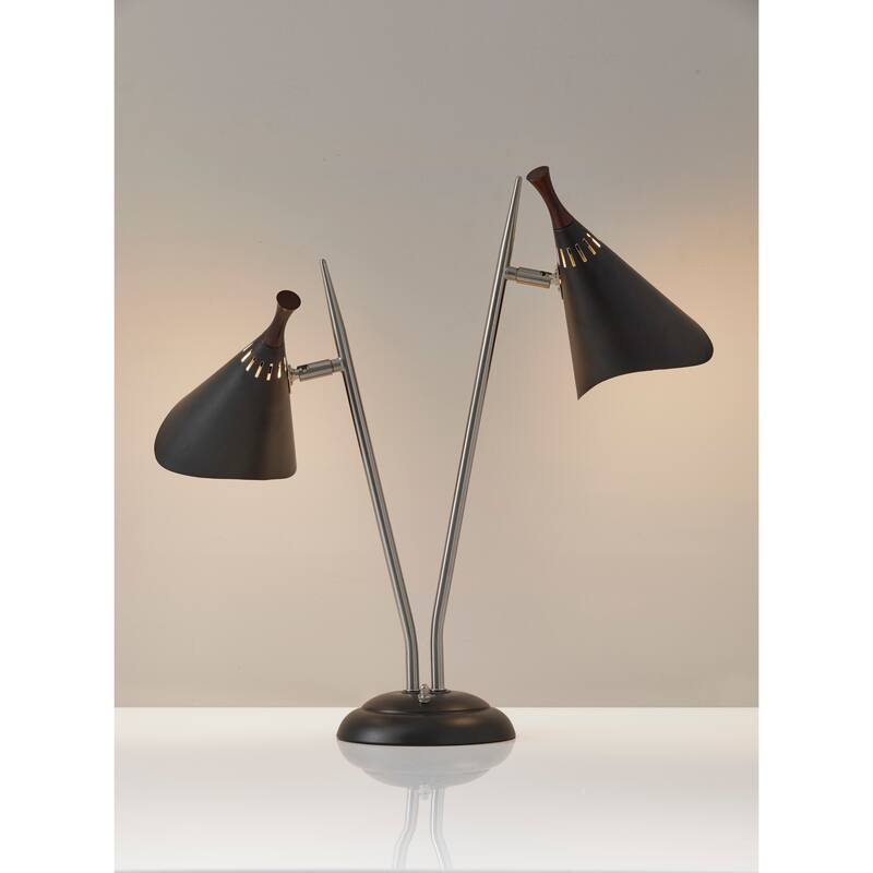 Adesso Draper Black Desk Lamp