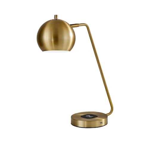 Adesso Emerson Desk Lamp with AdessoCharge Wireless Charging Pad and USB Port