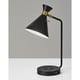 preview thumbnail 2 of 5, Maxine Matte Black AdessoCharge Desk Lamp
