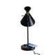 preview thumbnail 6 of 5, Maxine Matte Black AdessoCharge Desk Lamp