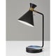 preview thumbnail 4 of 5, Maxine Matte Black AdessoCharge Desk Lamp