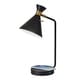 preview thumbnail 7 of 5, Maxine Matte Black AdessoCharge Desk Lamp