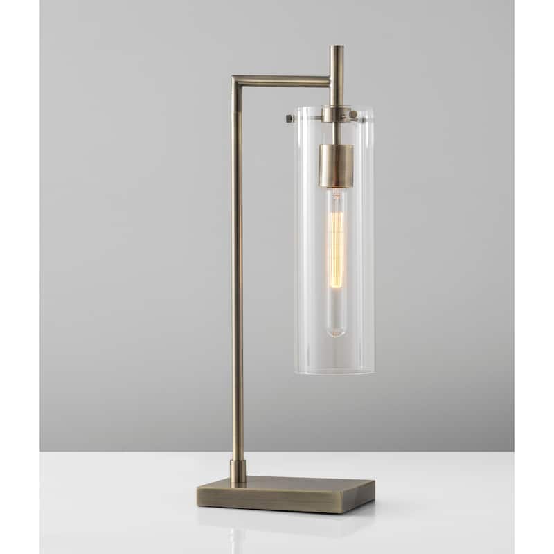 Adesso Dalton Antique Brass Table Lamp