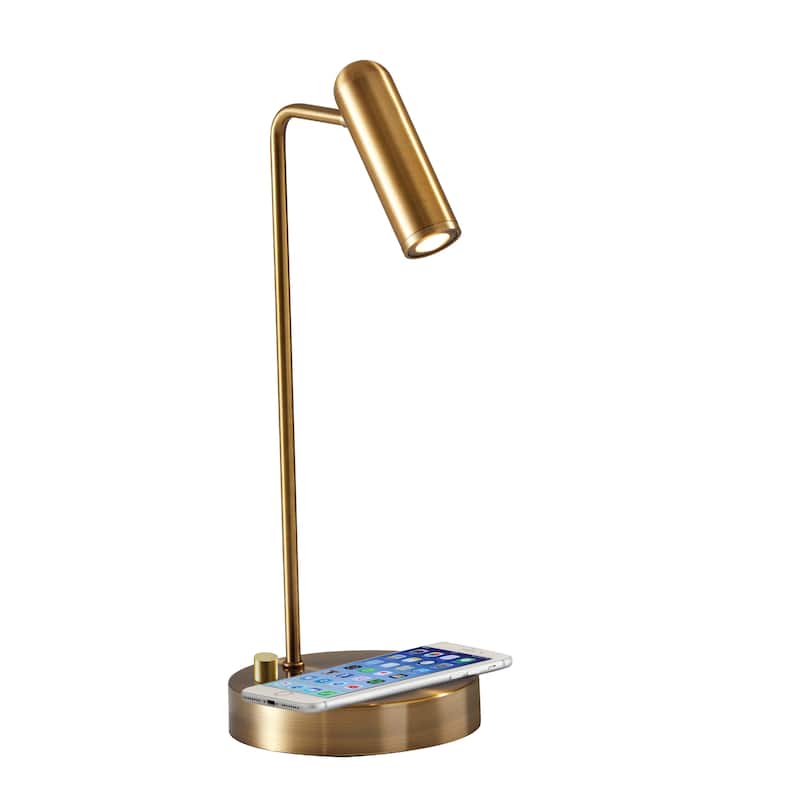 Adesso Kaye LED Desk Lamp with AdessoCharge Wireless Charging Pad