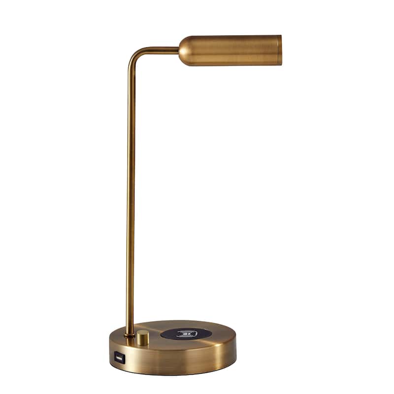 Adesso Kaye LED Desk Lamp with AdessoCharge Wireless Charging Pad