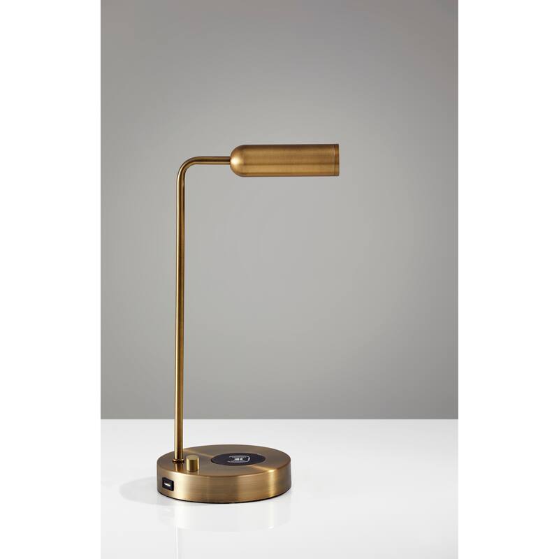Adesso Kaye LED Desk Lamp with AdessoCharge Wireless Charging Pad