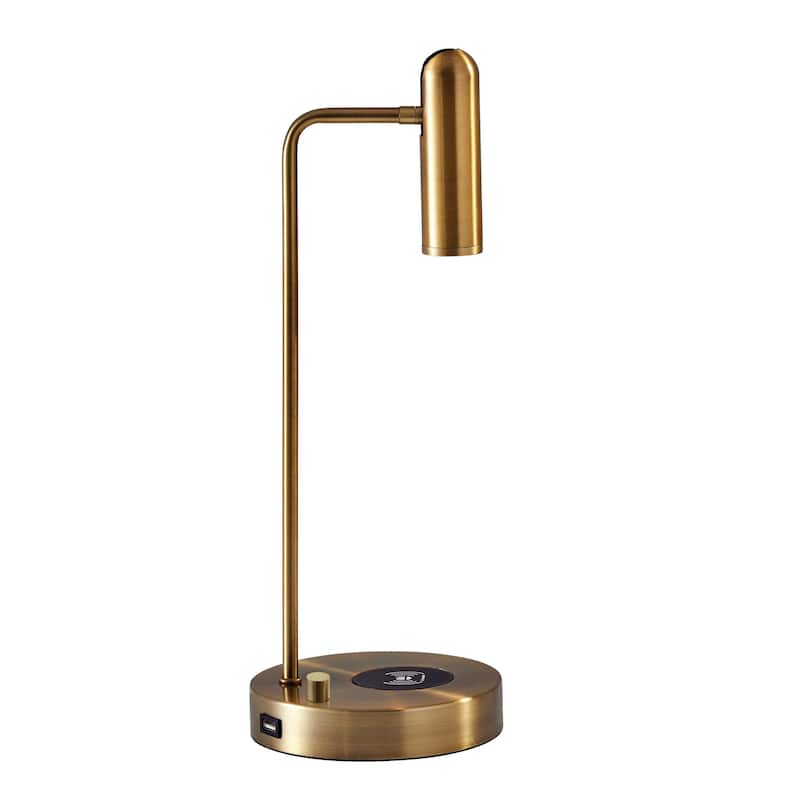 Adesso Kaye LED Desk Lamp with AdessoCharge Wireless Charging Pad