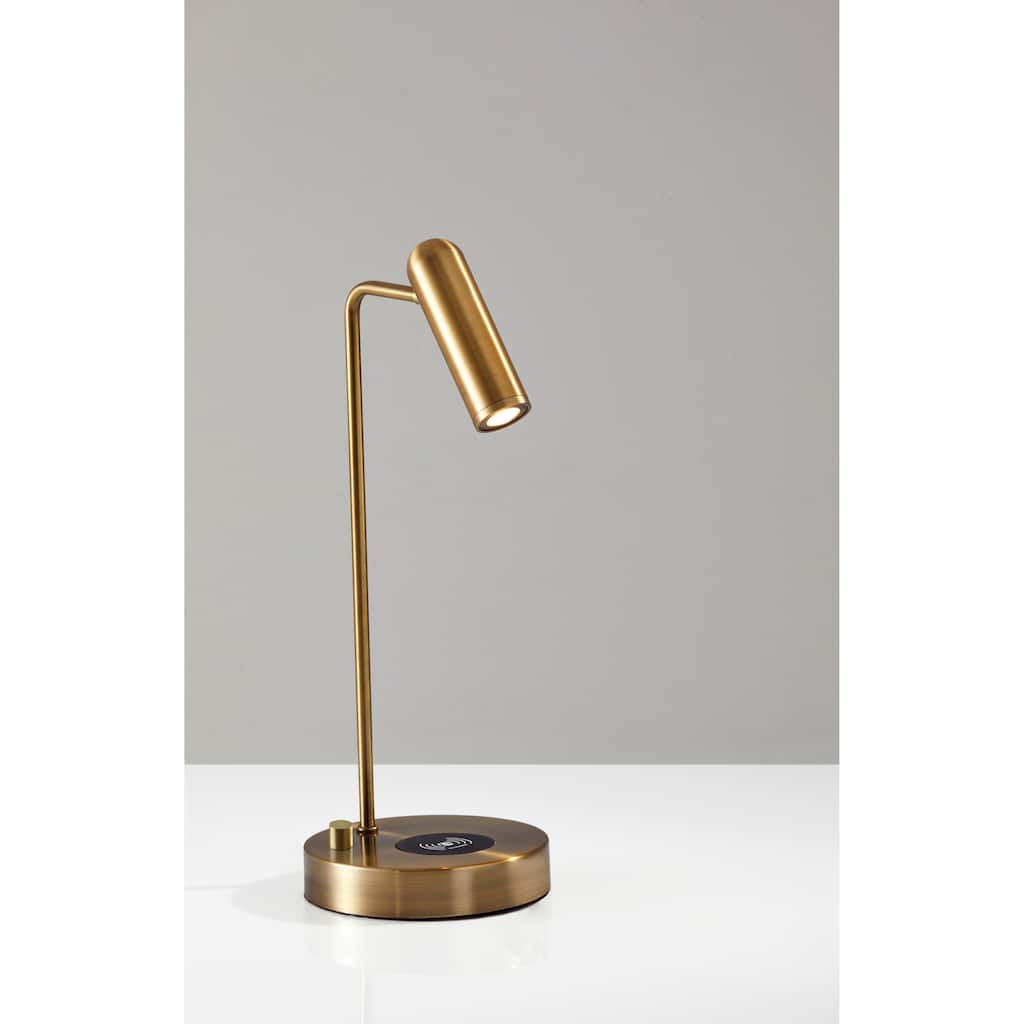 Adesso Kaye LED Desk Lamp with AdessoCharge Wireless Charging Pad