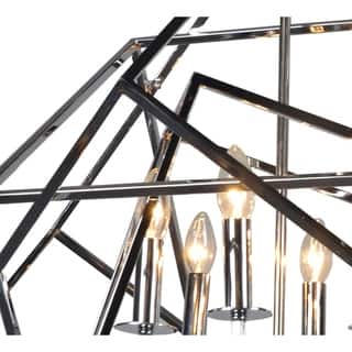 AA Decor 6 Light Chandelier in Chrome - Chandeliers For Bedrooms by Overstock.com
