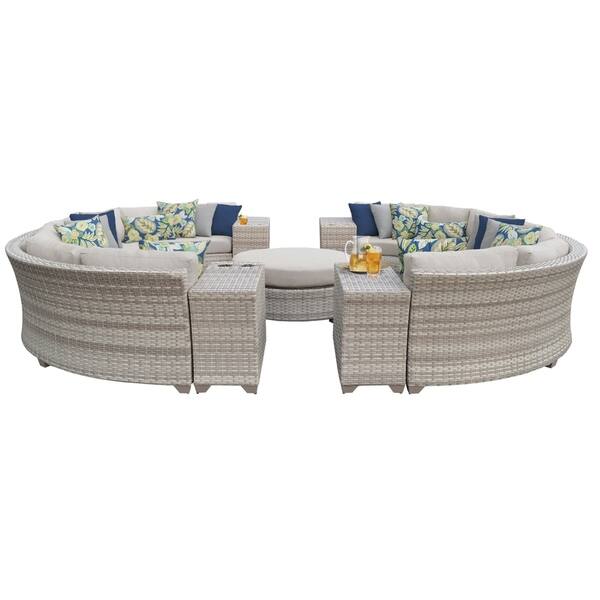 Shop Fairmont 11 Piece Outdoor Wicker Patio Furniture Set 11b Free Shipping Today Overstock 22908341