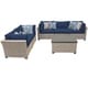 preview thumbnail 18 of 20, Monterey 6 Piece Outdoor Wicker Patio Furniture Set 06c Navy Blue