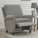 preview thumbnail 2 of 9, ProLounger Grey Chenille Push Back Recliner Chair