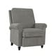 preview thumbnail 5 of 9, ProLounger Grey Chenille Push Back Recliner Chair