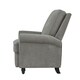 preview thumbnail 8 of 9, ProLounger Grey Chenille Push Back Recliner Chair