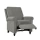 preview thumbnail 3 of 9, ProLounger Grey Chenille Push Back Recliner Chair