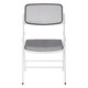 preview thumbnail 7 of 5, Deluxe Mesh Seat and Back Folding Chair with White Finish Frame (Set of 2)