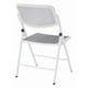 preview thumbnail 2 of 5, Deluxe Mesh Seat and Back Folding Chair with White Finish Frame (Set of 2)